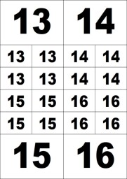 13 - 16
